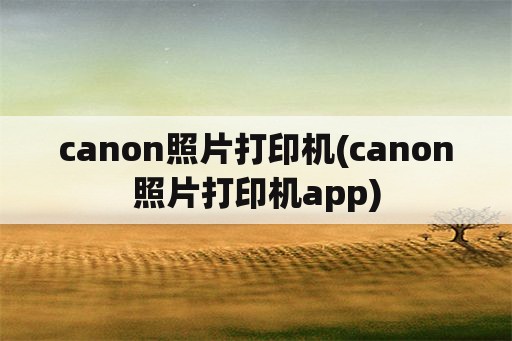 canon照片打印机(canon照片打印机app)
