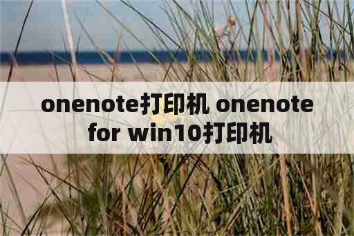 onenote打印机 onenote for win10打印机