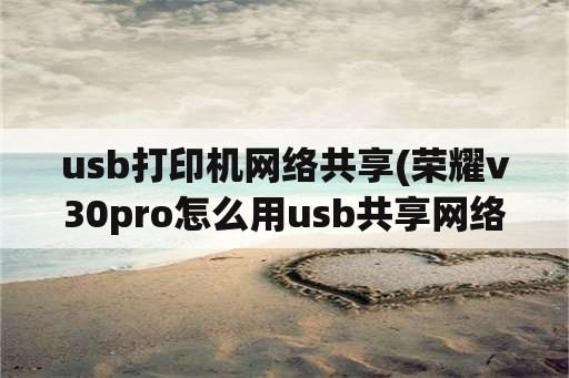 usb打印机网络共享(荣耀v30pro怎么用usb共享网络？)