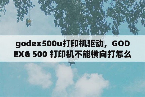 godex500u打印机驱动，GODEXG 500 打印机不能横向打怎么回事？