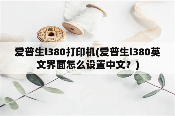 爱普生l380打印机(爱普生l380英文界面怎么设置中文？)