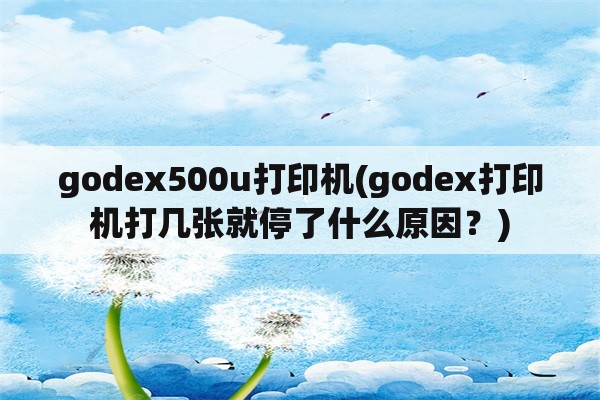 godex500u打印机(godex打印机打几张就停了什么原因？)