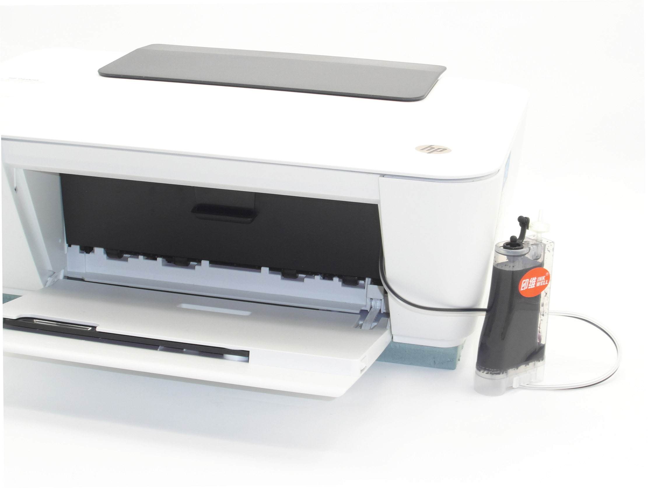 惠普打印机连供排空气(hp410连供打印机排空气图解)